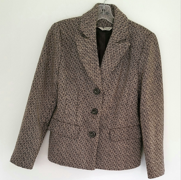 Vintage Jessica Petite  Tweed Blazer Size 10 - Picture 3 of 12